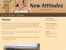 Tablet Screenshot of newattitudessalonspa.com